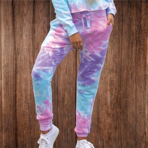 TD989 Adult Tie-Dyed Joggers Thumbnail